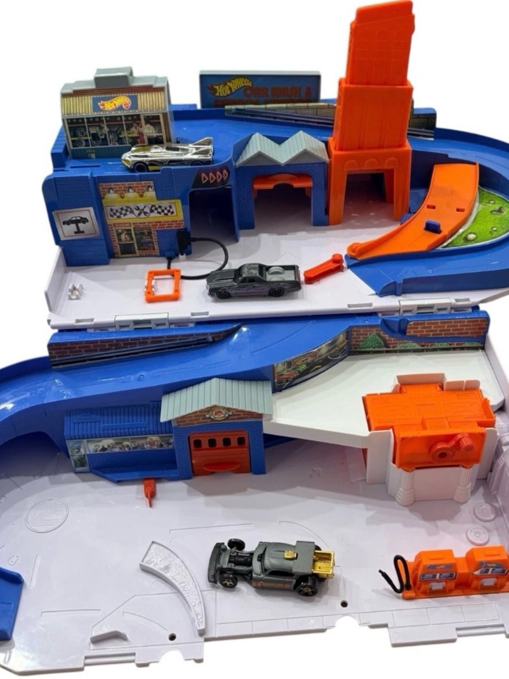Blue & Orange Kids Car Play Track Set by Hot Wheels